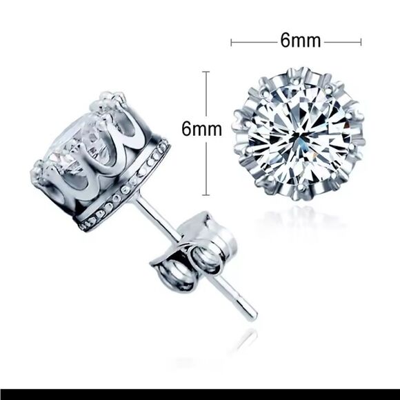 Jewelry - 925 Sterling Silver Crown Setting New in Gift Box